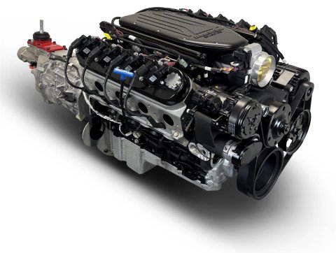 BluePrint Builder Series LS427/585HP Standard Edition EFI Crate Engine and T56 Transmission Combos BLS4278KBT56 427 c.i. LS Iron Block Edition, Fuel Injected, Manual w/ Black Pulley Kit thumbnail 2