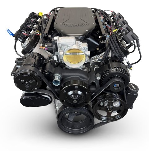 BluePrint Builder Series LS427/585HP Standard Edition EFI Crate Engine and T56 Transmission Combos BLS4278KBT56 427 c.i. LS Iron Block Edition, Fuel Injected, Manual w/ Black Pulley Kit thumbnail 3