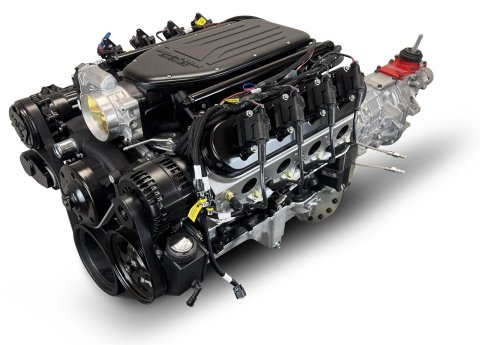 BluePrint Builder Series LS427/585HP Standard Edition EFI Crate Engine and T56 Transmission Combos BLS4278KBT56 427 c.i. LS Iron Block Edition, Fuel Injected, Manual w/ Black Pulley Kit thumbnail 6