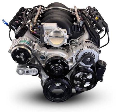 BluePrint Builder Series LS427/585HP Standard Edition EFI Crate Engine and T56 Transmission Combos BLS4278KT56 427 c.i. LS Iron Block Edition, Fuel Injected, Manual w/ Polished Pulley Kit thumbnail 2