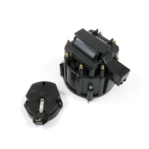 BluePrint Engines Distributor Caps BPP19110931 Ignition HEI DISTRIBUTOR CAP & ROTOR KIT for BPE DISTRIBUTORS, COIL COVER, ROTOR, V8 ENGINE, BLACK