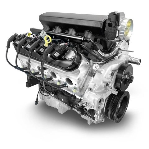 BluePrint Engines Pro Series Chevy LS 376 C.I.D. 530 HP EFI Base Dressed Long Block Crate PSLS37650CTF Engine, Block, Assembled, Internal Balance, Aluminum Cylinder Heads, Chevrolet, 6.2L LS, Each thumbnail 1