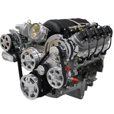 BluePrint Engines Accessory Drive Systems BPPLSFDACPS Pulley Kit, Serpentine, Aluminum, Polished, Type 2, Power Steering Pump, Alternator, Air Conditioning, Water Pump, Chevrolet, LS, Kit thumbnail 2