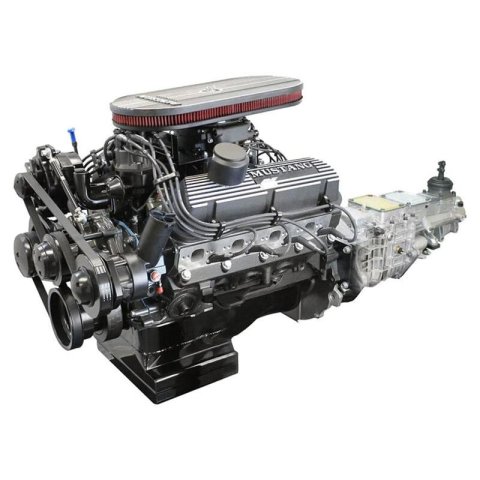 BluePrint Engines Engine and Transmission Combos B347KBTKXM 347c.i. Mustang Edition Builder Series, Carbureted, TKX Manual w/Black Pulley Kit. Incl. 30 month / 50,000 warranty & Dyno