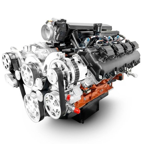 BluePrint Builder Series 426/610HP Standard Edition EFI Crate Engine and TKX Transmission Combos B426KTKX 426 c.i. Series, Carbureted, Manual /w Polished Pulley Kit. Incl. 30 month/50,000 warranty & Dyno thumbnail 1
