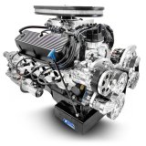 BluePrint Builder Series 427W/541HP Cobra Edition Carbureted Crate Engine and 4R70W Trans Combos BF427K4R7C 427 c.i. Series, Carbureted, Automatic Transmission w/Polished Pulley Kit. Incl. 30 months/50,000 warranty & Dyno thumbnail 3