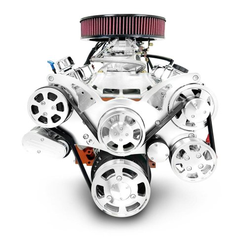 BluePrint Builder Series 427/540HP Standard Edition Carbureted Crate Engine and 700R4 Trans Combos B427K700 427 c.i. Series, Carbureted, Automatic Transmission /w Polished Pulley Kit. Incl. 30 month/50,000 warranty & Dyno thumbnail 2