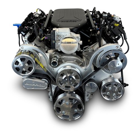 BluePrint Engines Pro Series Chevy 427 C.I.D. 605 HP Dressed Stroker Long Block Crate PSLS4278CTFK Engine, Stroker, GM LS Compatible Engine, Deluxe Dressed, Fuel Injected, with Polished Pulley Kit, Chevy, Each thumbnail 2