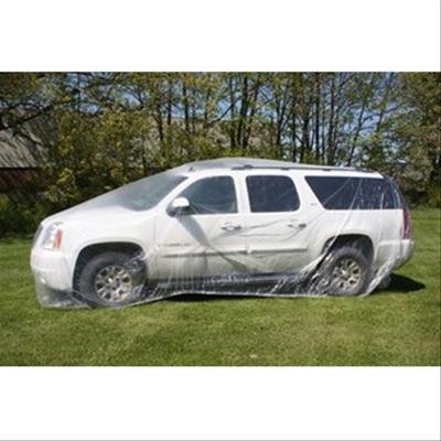 Woodward Fab Plastic Vehicle Covers WFCCC SMALL Car Cover, Plastic, Clear, Small, 17 ft. to 19 ft., Each 3mil Thick plastic, Dust & Dirt Protection, Lightweight thumbnail 2