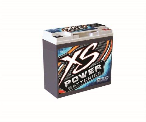 XS Power AGM Batteries D680 Battery, AGM, Deep Cycle/Starting, 12 V, 370 Cranking Amps at 32 Degrees F, Top Terminals, Each thumbnail 2