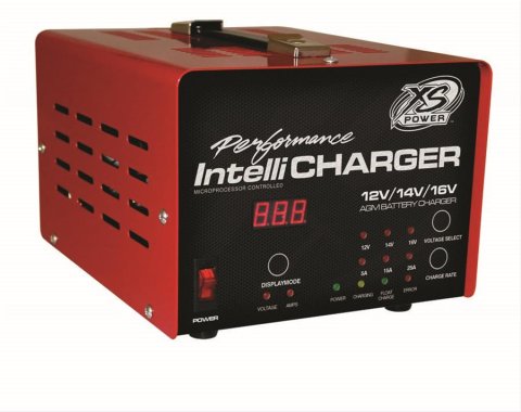 XS Power 16 V Battery Chargers 1005E Charger, Power, 12 V, V, 5/15/25 amps, 110 Input, 220 Input, Each