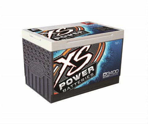 1,012 CCA XS Power AGM Battery D3400 BCI Group 34 Battery, 12 V, Deep Cycle/Starting, 1,150 Cranking Amps at 32 Degrees F, 10.24 in. Length, 6.89 in. Width, 7.16 in. Height thumbnail 1