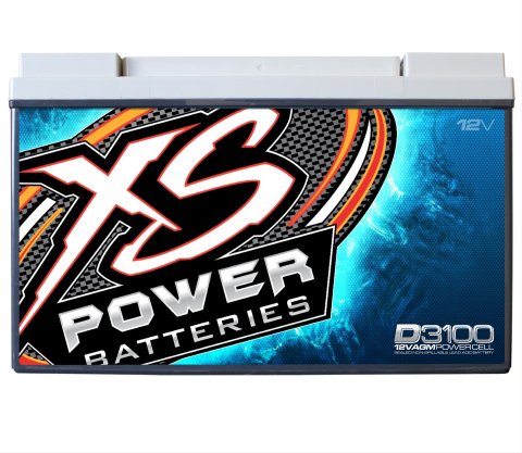 XS Power AGM Batteries D3100 Battery, 12 V, AGM, 1,564 Cranking Amps at 32 Degrees F, Top Post, 13.03 in. Length, 6.77 in. Width, 8.43 in. Height, Each thumbnail 2