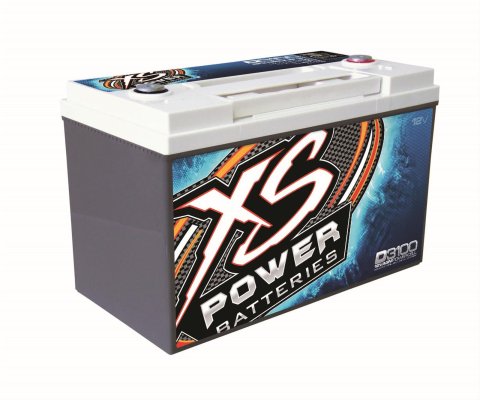 XS Power AGM Batteries D3100 Battery, 12 V, AGM, 1,564 Cranking Amps at 32 Degrees F, Top Post, 13.03 in. Length, 6.77 in. Width, 8.43 in. Height, Each thumbnail 5