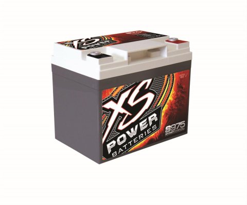 XS Power AGM Batteries S975 Battery, 12 V, AGM, 604 Cranking Amps at 32 Degrees F, Top Post, 7.83 in. Length, 5.3 in. Width, 6.67 in. Height, Each thumbnail 1