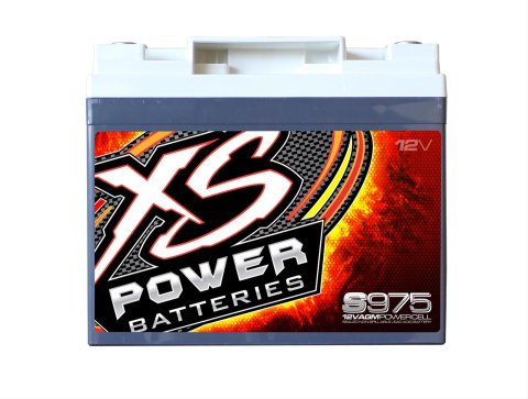 XS Power AGM Batteries S975 Battery, 12 V, AGM, 604 Cranking Amps at 32 Degrees F, Top Post, 7.83 in. Length, 5.3 in. Width, 6.67 in. Height, Each thumbnail 2