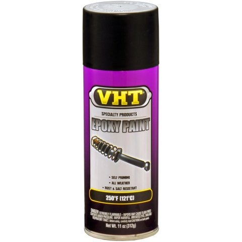 VHT Epoxy Paint 11 Oz. Satin Black SP652 Paint, Epoxy, Satin, Black, oz., Aerosol Spray Can, Each thumbnail 1