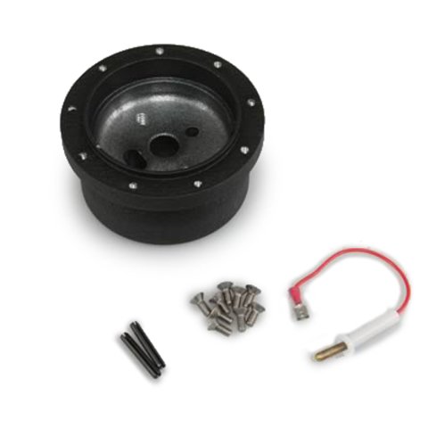 Lecarra Hub Adapter Kits B-16422 Kit, 9-Bolt Mount, Aluminum, Black, Buick, Chevy, GMC, Pontiac, Oldsmobile, Each thumbnail 1