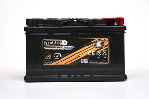 930 CCA Braille Battery Endurance Series B94R-H7-L4 BCI Group 94R/H7/L4 Battery, Series, AGM, 12 V, Deep Cycle/Starting, Cold Cranking Amps, Top Terminals, Right Side Positive, Each thumbnail 7