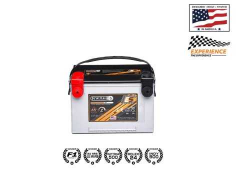 870 CCA Braille Battery Endurance Series B78 BCI Group 78 Battery, Series, AGM, 12 V, Deep Cycle/Starting, Cold Cranking Amps, Top/Side Terminals, Left Side Positive, Each thumbnail 5