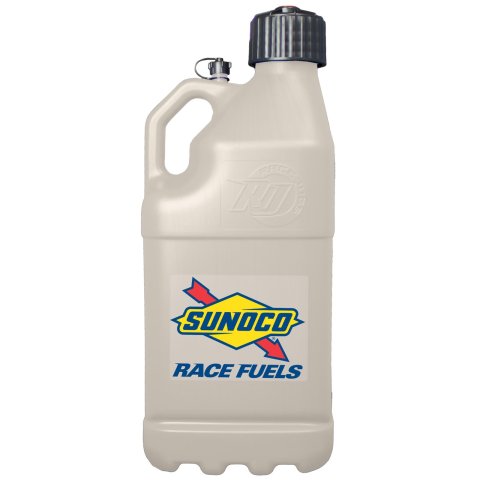 5 Gallons Sunoco Race Jug M7500TN Utility Jug, Gallons, Rectangular, Polyethlene, Tan, Black Cap, Each thumbnail 1
