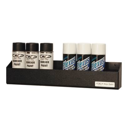 Clear One Trailer Accessories TC118 Organizer, Aerosol Can Rack, ABS Plastic, Black, Holds 12 Cans, Each thumbnail 1