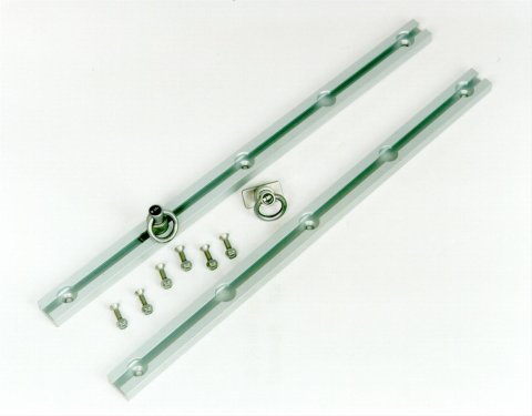 Hi-Lift Jack Company Cargo Tie-Down Tracks SWR22S Slide-n-Lock, System, 22 in, 2 rails, 2 slides, Silver thumbnail 1