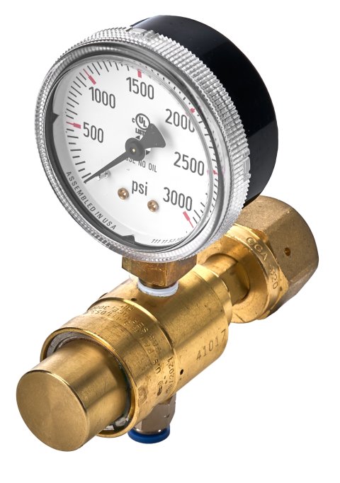 Shifnoid Air Shifter Regulator Valves PC2004 Regulator, CO2, Preset at 85 PSI, Single Gauge, Each thumbnail 1