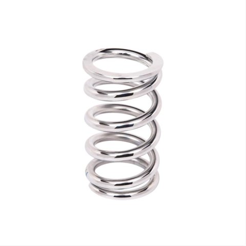 Aldan American 6 Inch Coil Spring 6-650CH Coilover Springs, 650 lbs./in. Rate, 2.50 in. I.D., 6.00 in. Length, Chrome, Each