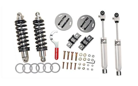 Aldan American Road Comp Suspension Packages 300347 Coilover Kits, Coilover Conversion, Front and Rear, Black Springs, 900 lbs./in. Rate, Extended Cab and Crew Cab Trucks, Chevrolet, GMC, Kit