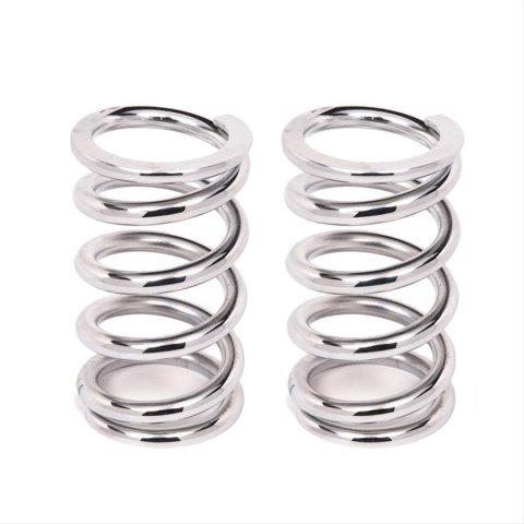Aldan American 6 Inch Coil Spring 6-550CH2 Coilover Springs, 550 lbs./in. Rate, 2.50 in. I.D., 6.00 in. Length, Chrome, Pair