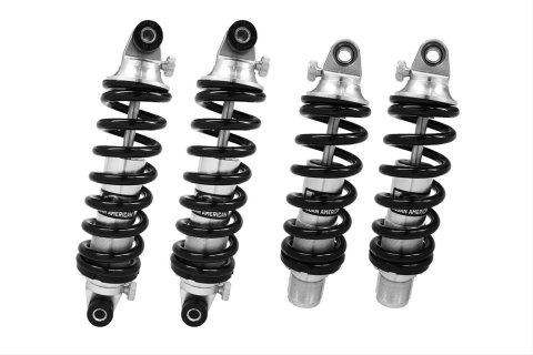 Aldan American Road Comp Coilover Kits for 1996-2002 VIPER - G2LB4 Kit, Front, Rear, Twin-Tube, Aluminum, Silver Anodized, 550 lbs./in. Front, 750 lbs./in. Rear, Dodge, Kit