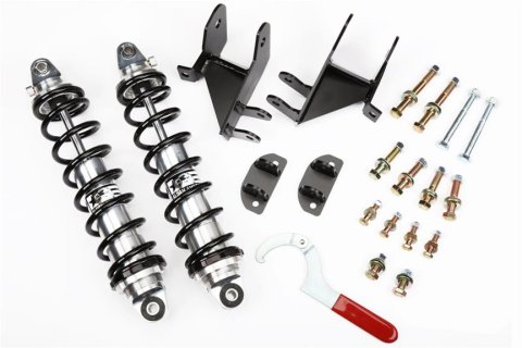 Aldan American Road Comp Coilover Kits ABRLS Kit, Rear, Twin-Tube, 0.5-0.3 in. Lowered, Aluminum, 120 lbs./in., Black, Buick, Chevrolet, Oldsmobile, Pontiac, Kit thumbnail 1