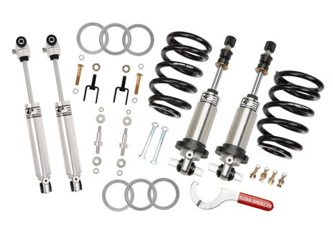 Aldan American Suspension Handling Packages 300296 Package, Track Comp, GM, 55-57 Chevy, Double Adjustable, BB, Kit