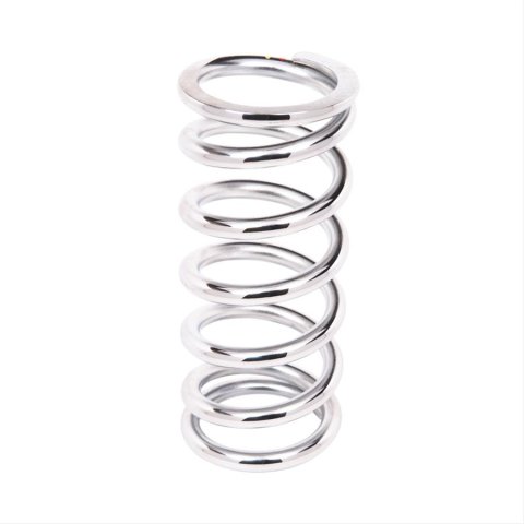Aldan American 8 Inch Coil Spring 8-400CH Coilover Springs, 400 lbs./in. Rate, 2.50 in. I.D., 8.00 in. Length, Chrome, Each