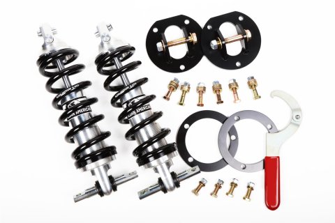 Aldan American Road Comp Suspension Packages for 1965-1968 COMET, 1967-1973 COUGAR, 1965-1973 MUSTANG - 300125 Coilover Kits, Coilover Systems, Front, Adjustable Valving, Black Springs, Designed Use with Big Block Engines, Ford, Mercury, Kit thumbnail 2
