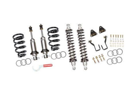 Aldan American Road Comp Coilover Conversion Kits 300395 Kit, Comp, Front and Rear, Adjustable Valving, Black Springs, 800 lbs./in. Rate Front, 250 lbs./in. Rate Rear GM, Sold as a Set