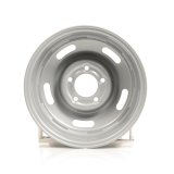Vision American Muscle 55 Rally Series Silver Wheels 15x8 Wheel, Rally, Steel, Silver, 15 in. x 8 in., 5 x 4.75 in. Bolt Circle, 4.25 in. Backspace, Each thumbnail 2