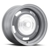 Vision American Muscle 55 Rally Series Silver Wheels 15x8 Wheel, Rally, Steel, Silver, 15 in. x 8 in., 5 x 4.75 in. Bolt Circle, 4.25 in. Backspace, Each thumbnail 7