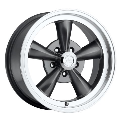 Vision American Muscle 141 Legend 5 Series Gunmetal Wheels 15x8 Wheel, Legend, Aluminum, Gloss Gray, 15 x 8.0 in., x 4.75 in. Bolt Circle, 4.50 in. Backspace, Each