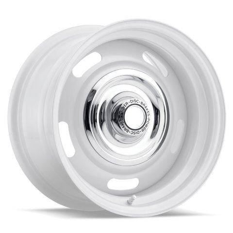 Vision Wheel Center Caps JC5001V Cap, Power Disc Style, Snap-on, Steel/Plastic, Chrome, Rallye Series, Each thumbnail 1