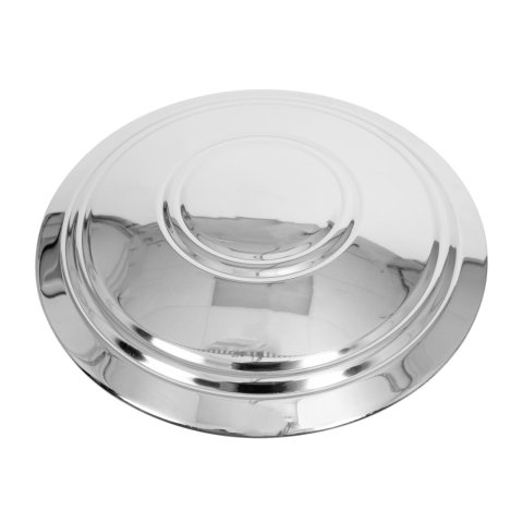Vision Wheel Center Caps 2531V Cap, Stainless Steel, Chrome, Snap-In, Police Style, Each thumbnail 1