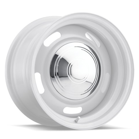 Vision Wheel Center Caps 2531V Cap, Stainless Steel, Chrome, Snap-In, Police Style, Each thumbnail 2