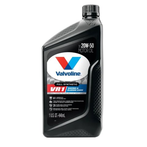 20w50 Valvoline VR1 Racing Motor Oil 679082 Engine Oil, Racing, Full Synthetic, 20W50, 1 qt., Each thumbnail 2