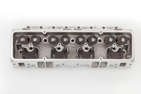 FLOTEK 180cc Small Block Chevy Cylinder Heads 102-505 Head, 180cc, Assembled, Hydraulic Roller, Straight, Aluminum, Natural, Chevy, Block, Each thumbnail 1