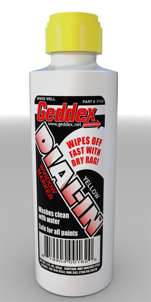 Geddex Dial-In Window Markers 916B Marker, Dial-In, Yellow, 3 oz., Each thumbnail 1