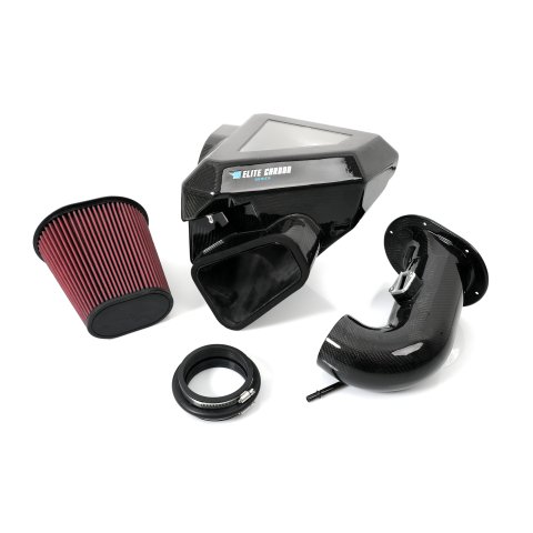 Cold Air Inductions Elite Carbon Series Intake Kits 501-5000 Kit, Series, Fiber, Filter Color Red, Sleeve Color Black, Kit thumbnail 4