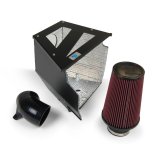 Cold Air Inductions Intake Systems for 2006-2009 IMPALA, 2006-2007 MONTE CARLO - 501-0519-B Intake, Air, Red Filter, Black Powdercoated Aluminum, Chevy, 5.3L LS, Kit thumbnail 3