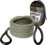 Bubba Rope Renegade Ropes 176655BKG Tow Rope, Renegade, 3/4 in. diameter, 20 ft. Length, 19,000 lbs. Breaking Strength, Green with Black Eyes, Nylon, Each thumbnail 3