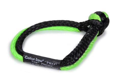 Bubba Rope Gator-Jaw Pro Synthetic Shackles 176745PROGB Tow Shackles, Shackles, Soft Shackle Type, Plasma Rope, Green/Black, 52,300 lbs. Rating, Each thumbnail 2